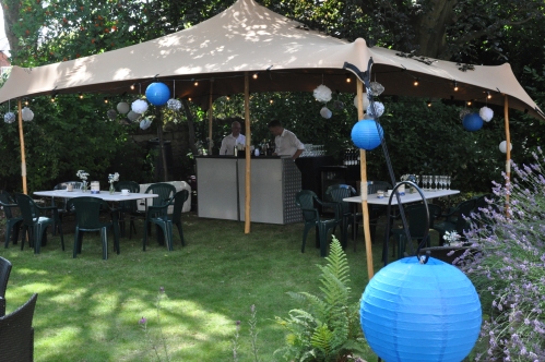 Garden party event planning and set up